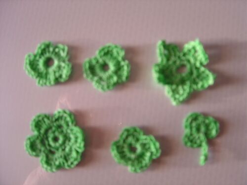 5 Fleurs En Coton Et Un Trèfle 3 Feuilles