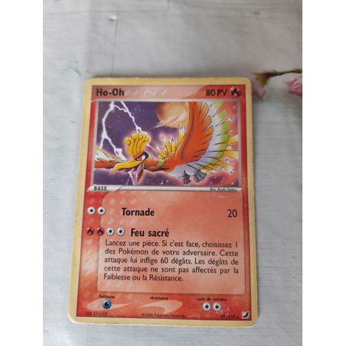 Carte Pokémon Ho-Oh Très Rare Pv80 27/115