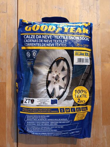 Goodyear Jeu De 2 Chaînes À Neige En Textile Pour Voitures Ultra Grip Taille Xxl
