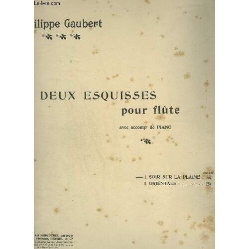 Deux Exquisses Pour Flute Avec Accompagnement De Piano - N°1 : Soir Sur La Plaine.