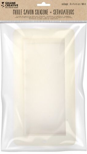 Moule À Savon En Silicone Rectangle Avec Séparateurs