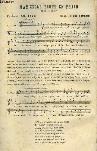 Mam'zelle Boute En Train - Chant.