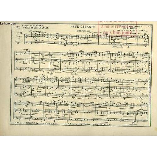 Fete Galante - N°1 : Barcarolle Galante + N°2 : Serenade Galante + N°3 : Menuet Galante -
