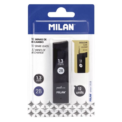 Blister Petite Boîte De 12 Mines Graphite 1,3 Mm 2b