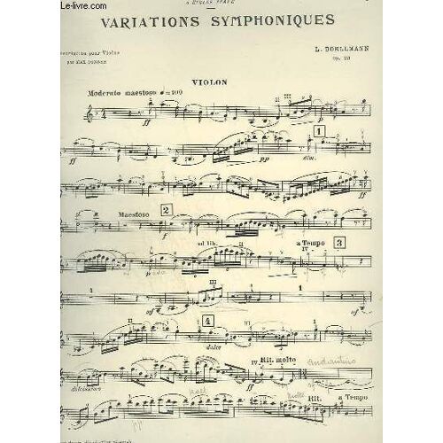 Variations Symphoniques Pour Violon.