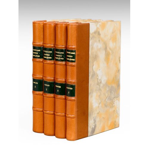 Oeuvres Complètes De La Fontaine (4 Tomes) : Contes Et Nouvelles (Tomes 1 Et 2) ; Fables (Tomes 1 Et 2)