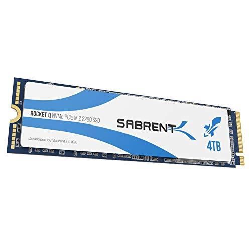 Sabrent Disque dur SSD SSD interne Rocket Q NVMe PCIe M.2 2280 de 4TB. Solid State Drive à haute performance | Lecture/Écriture 3200/2000MB/s