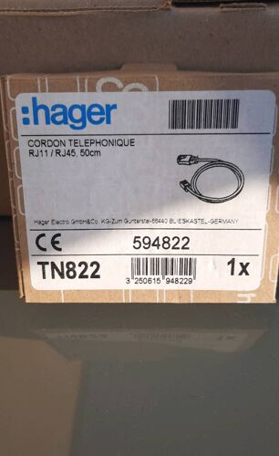 Cordon téléphonique hager TN822