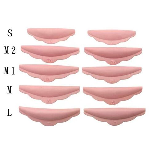 Ensemble De Coussinets En Silicone Pour Recourber Les Cils, Outils De Permanente D'extension De Cils, Kit De Levage De Cils, Accessoires Réutilisables, 5 Paires 