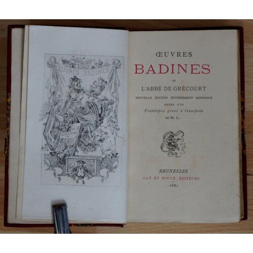 Oeuvres Badines De L'abbé De Grécourt