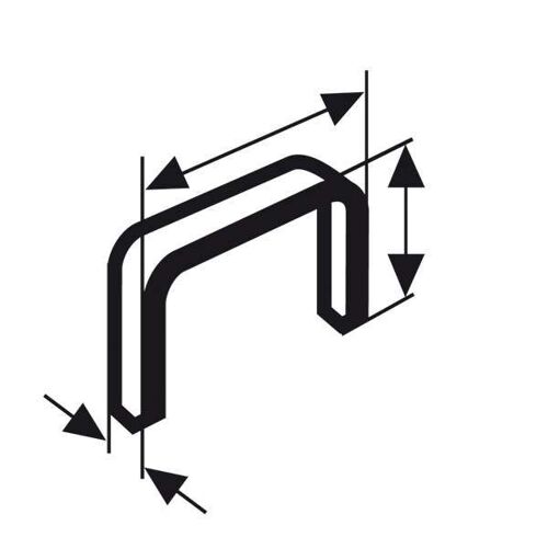 Bosch Agrafe à fil fin de type 53 11,4 x 0,74 x 8 mm