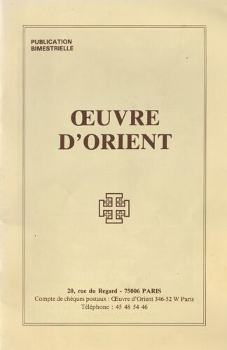 Oeuvre D'orient 663