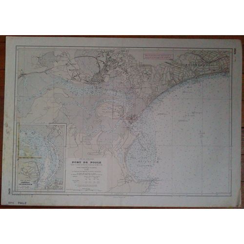 Carte Marine Port De Poole N?6292 52/74cm