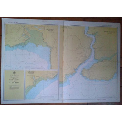 Carte Marine Fowey / Par / Charlestown Harbour N?31 71/103cm
