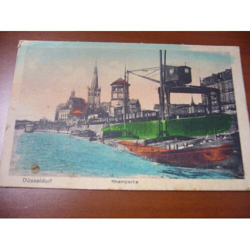 Carte Postale Ancienne Et En Couleur De Dusseldorf Le Rhin