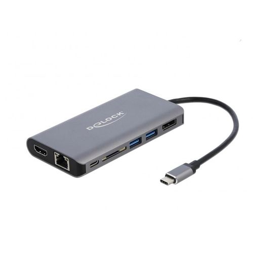 DeLOCK 87683 station d'accueil Avec fil USB 3.2 Gen 1 (3.1 Gen 1) Type-C Gris