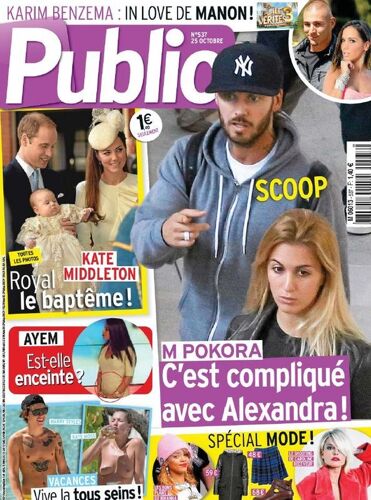 Public N°537 : M Pokora, Benzema, Nabilla, Ayem, Kate Moss, Kim Kardashian, Katie Holmes,...