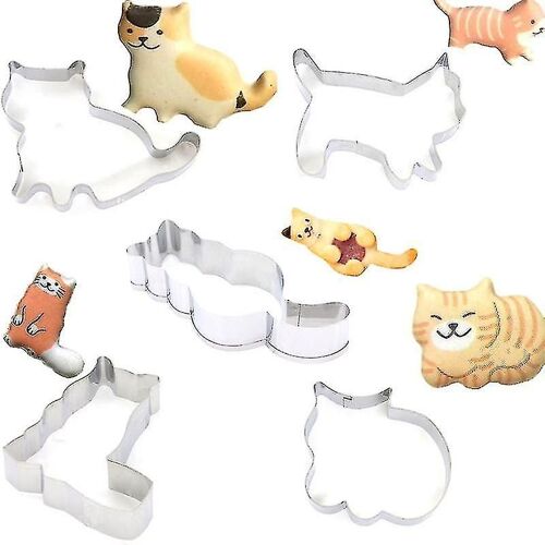 Stainless Steel Cats Shape Biscuit Cookie Cutter Mold Fondant Cake Baking Tool