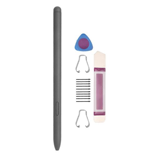 Pour Tab S7 FE Stylus Magnétique 4096 Niveau de pression Contrôle précis Stylo intelligent durable avec 10 pointes pour Tab S7 FE Tablette Noir