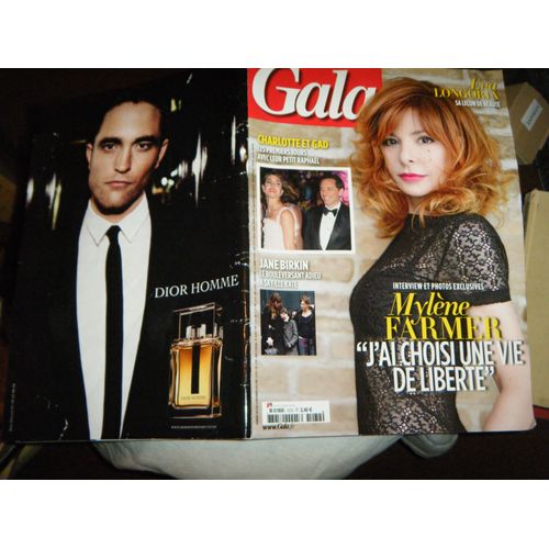 Gala (Format Poche) N°1072 : Mylène Farmer "J'ai Choisi Une Vie De Liberté", Casiraghi/Elmaleh, ...