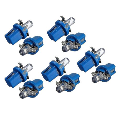 10x Led Bulb Meter Dash B8-5d T5 Lampe Avec Support Blue Tuning Auto Car Light