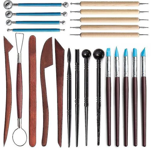 23pcs Carving Tools Pottery Polymer Clay Tools Complete Pottery Tools Set