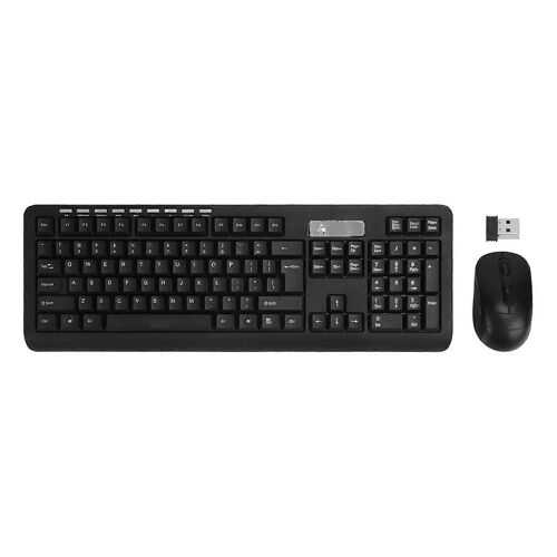 Keyboard and Mouse 2.4G Wireless Low Noise Mini Keyboard and Mouse Combo for Home Office