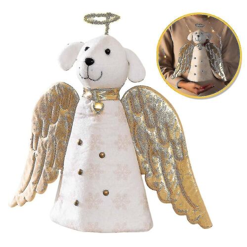 Christmas Miracle Golden Angel Dog Xmas Tree Hanging Ornament Home Party Decor
