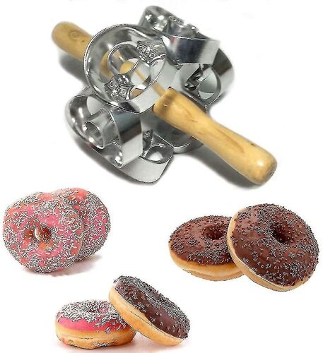 Revolving Donut Cutter Maker Moule Pâte Pâte Métal Rouleau De Cuisson Outils De Cuisine