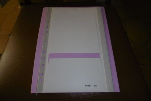 Plaque Rigide Pour Microfiches Ou Disquettes Doret S20