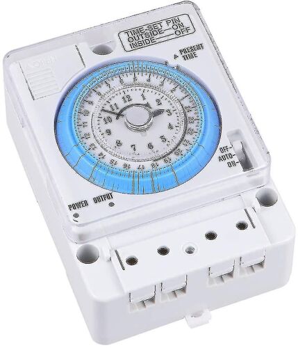 Minuterie mécanique, 12vac / DC Time Control Switch Kitchen Timer Portable Precise Timer Time Control Switch pour l'extérieur