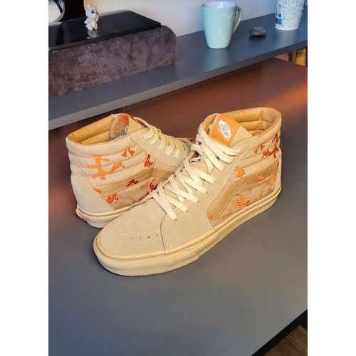 Vans Chaussure Sk8-Hi Marron Avec Des Coraux Basket 43 Eu / 9.5 Us Homme Et Femme Baskets Montantes