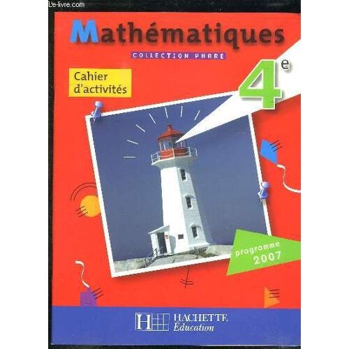 Mathematiques 4e Cahier D Activites.