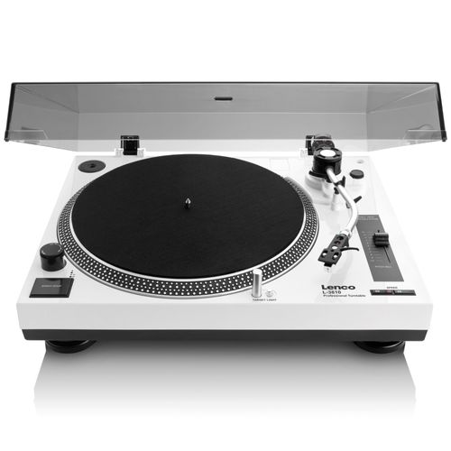 Platine vinyle à entraînement direct avec encodage USB/PC L-3810WH Blanc