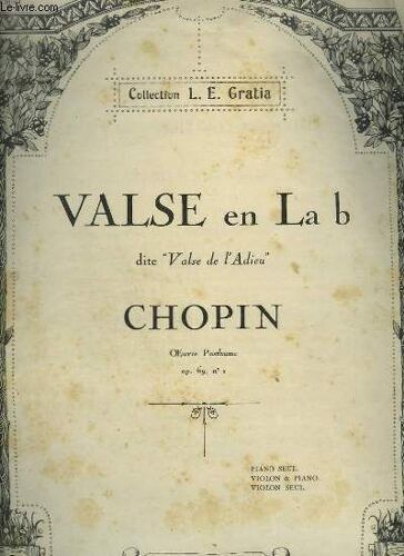Valse En La B - Valse De L'adieu.