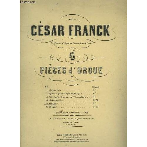 Priere - Piece Pour Orgue N°5.