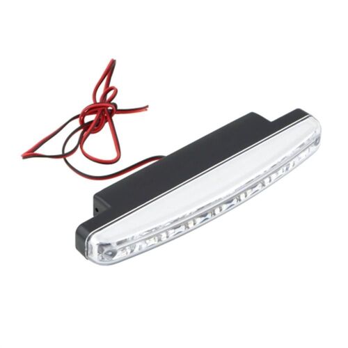 1 Pièce - Super Blanc 12 V 8 Led Auto Voiture Feux De Jour 6000 K Antibrouillards Voiture Conduite Lumière Lampe De Haute Qualité Chaud