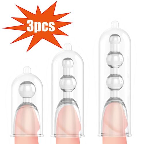 3 Pièces - Jeu D'extension De Pénis Réutilisable Pour Homme, Jouet Sexuel, 3 Pièces,