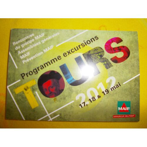 14 Cartes Postales Attenantes Tours 2012, Maif