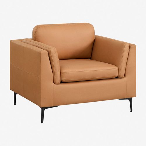 Fauteuil Soren En Similicuir Camel