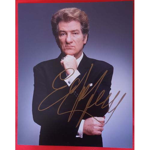 Autographe Original Sur Photo 25x20 Chanteur Eddy Mitchell + Coa