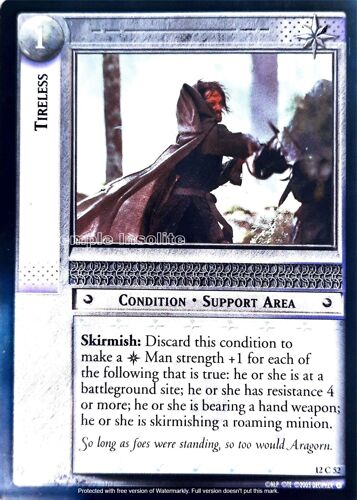 Carte Le Seigneur Des Anneaux : Black Rider - Tireless 12 C 52