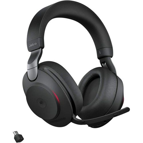 Casque Jabra Evolve2 85 stéréo MS avec dongle USB-C optimisé pour Microsoft Teams