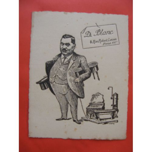 Carte De Déménagement Ou De Magasin Avec Adresse Ancien Vers 1900
