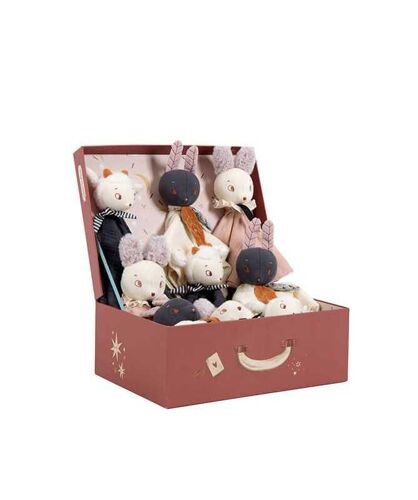 Doudou Lange Personnalisable Souris Rose Après La Pluie - Moulin Roty