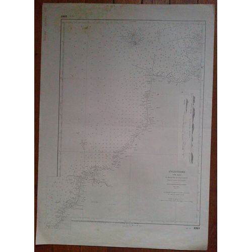 Carte Marine Angleterre Côte Ouest N°2207 52/74cm
