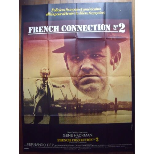 Affiche De Cinéma French Connection N°2 De John Frankenheimer 120x160