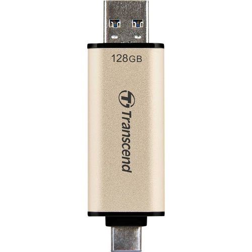 Transcend JetFlash 930C - Clé USB - 128 Go - USB 3.2 Gen 1 / USB-C - or