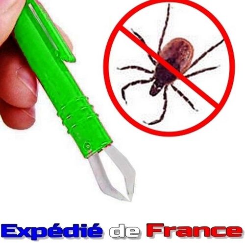 Expédié De France: Stylo Pince À Tique / Tire-Tiques / Retire / Enlève / Arrache / Crochet - Pour Animaux Chien Chat Cheval Et Humain