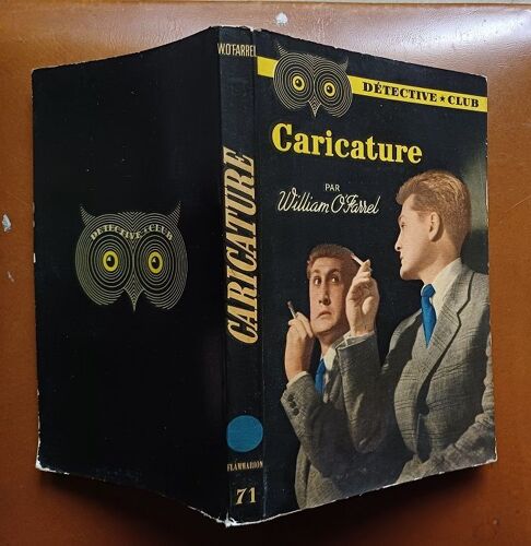 William O Farrell Caricature Detective Club 1953 Doubles In Death